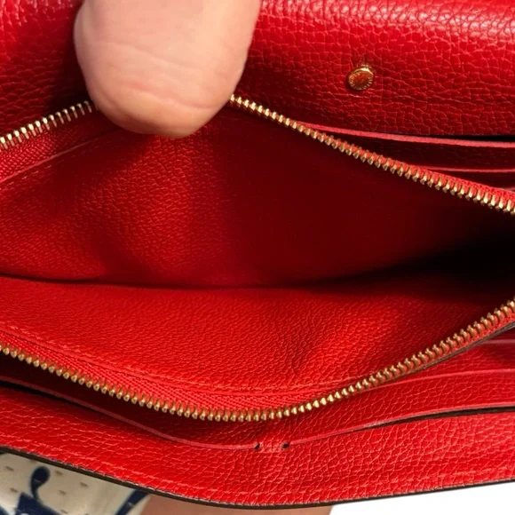 Full Inclusion Louis Vuitton Pallas Wallet Monogram & Cerise Red Leather - EUC - Picture 12 of 14